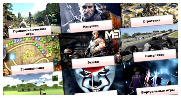 Какие существуют виды компьютерных игр
